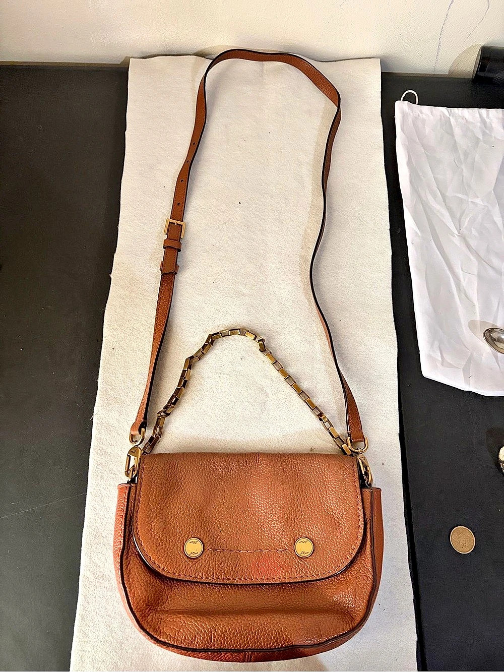 J crewBrown Leather Crossbody Bag